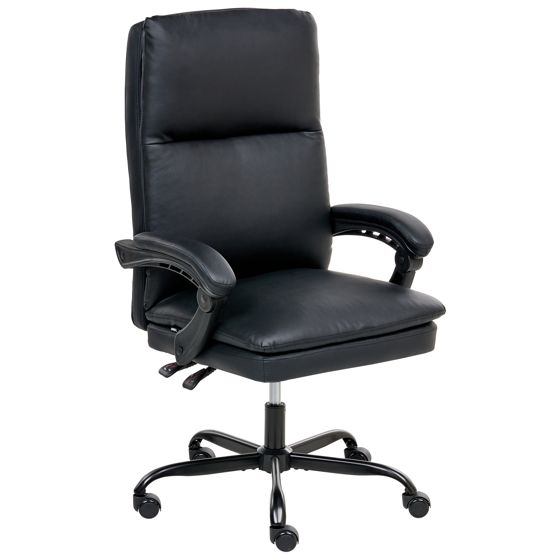 Johtajantuoli SERENE keinonahka Musta