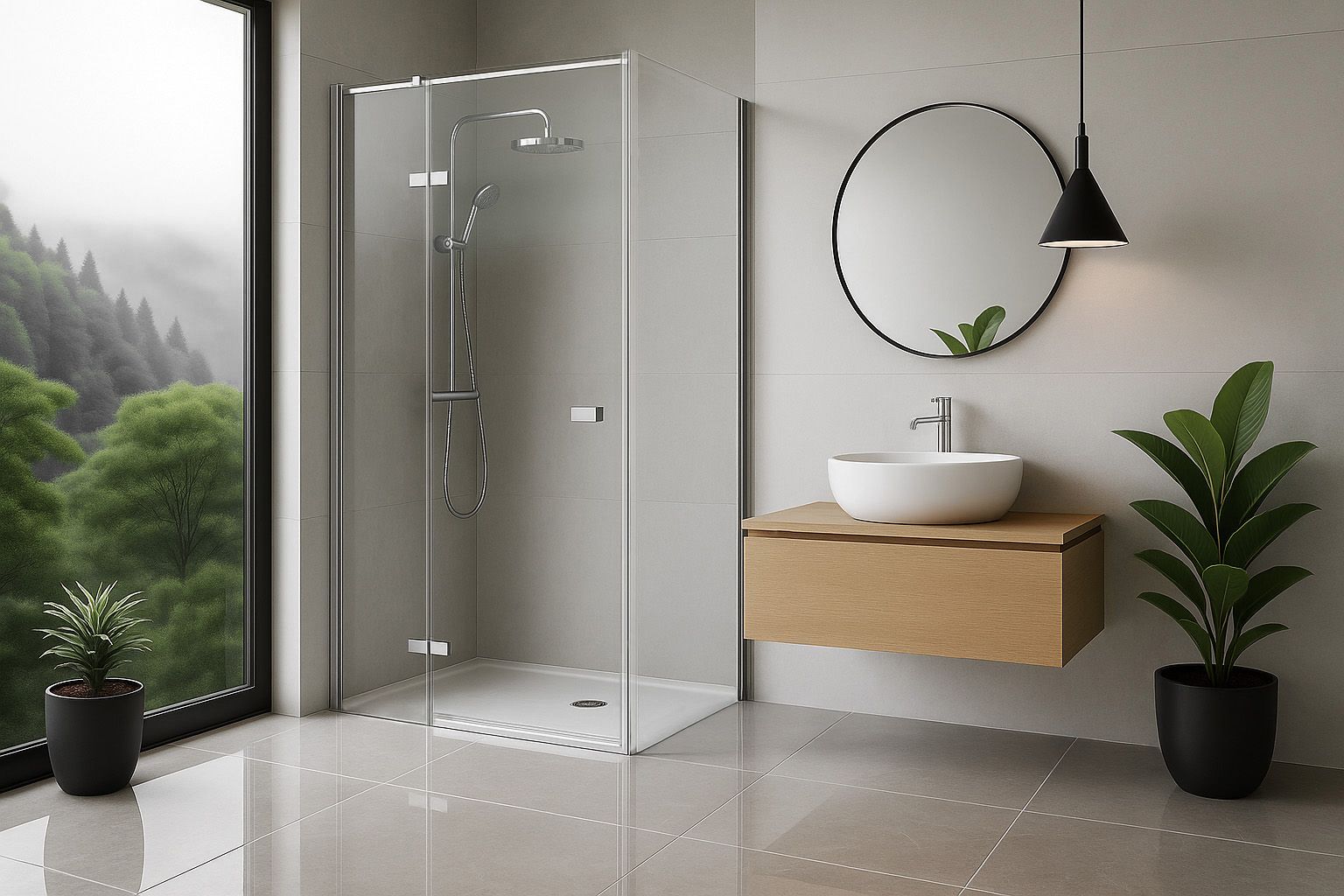 REA Suihkukaappi Atlas 120x100 LEFT kromi, 120X100X200CM