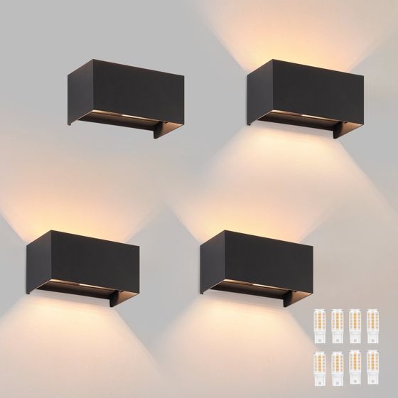 ZMH 4ER LED-seinävalaisin - Ulkoseinävalaisin Sisäseinävalaisin G9
