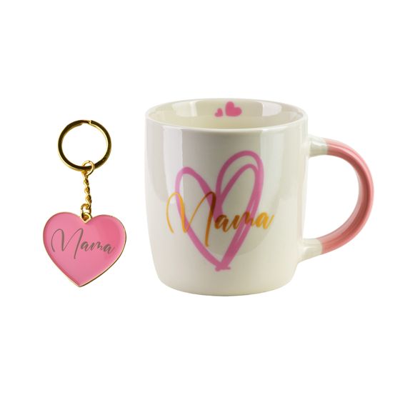 Muki Prima MAMA 350 ml 8,5x12x9 cm vaaleanpunainen 1 kpl