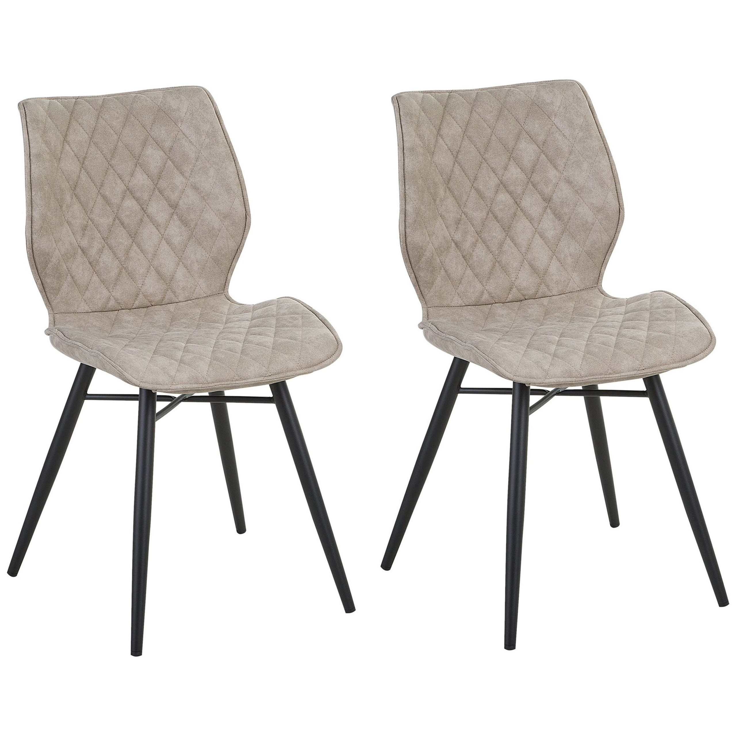 Ruokatuolisetti 2 kpl LISLE Kangas Beige