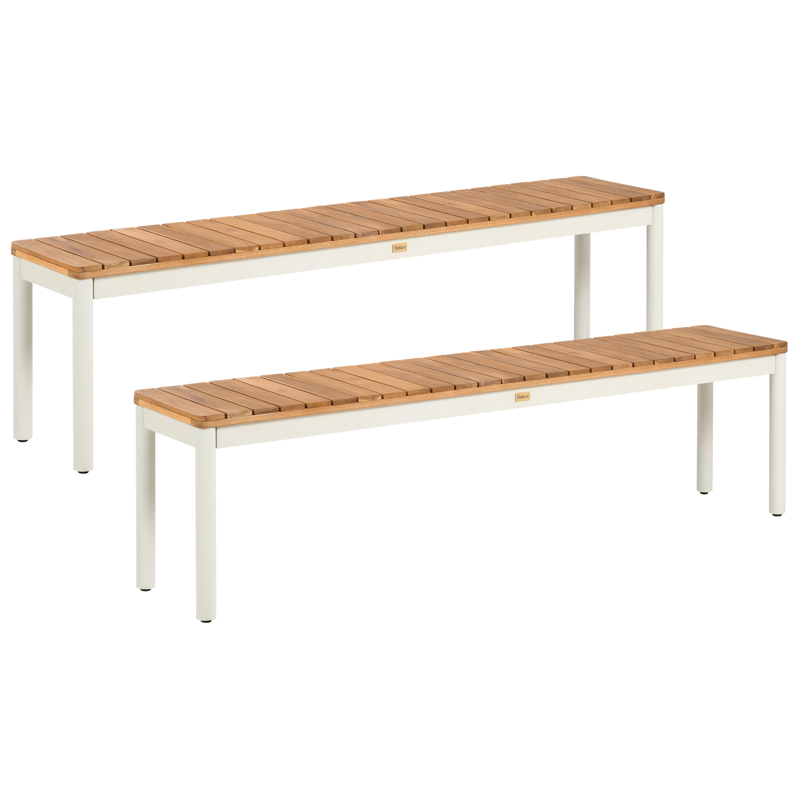 Puutarhapenkkisetti 2 kpl CORRICELLA 163 cm Akaasia Ruskea