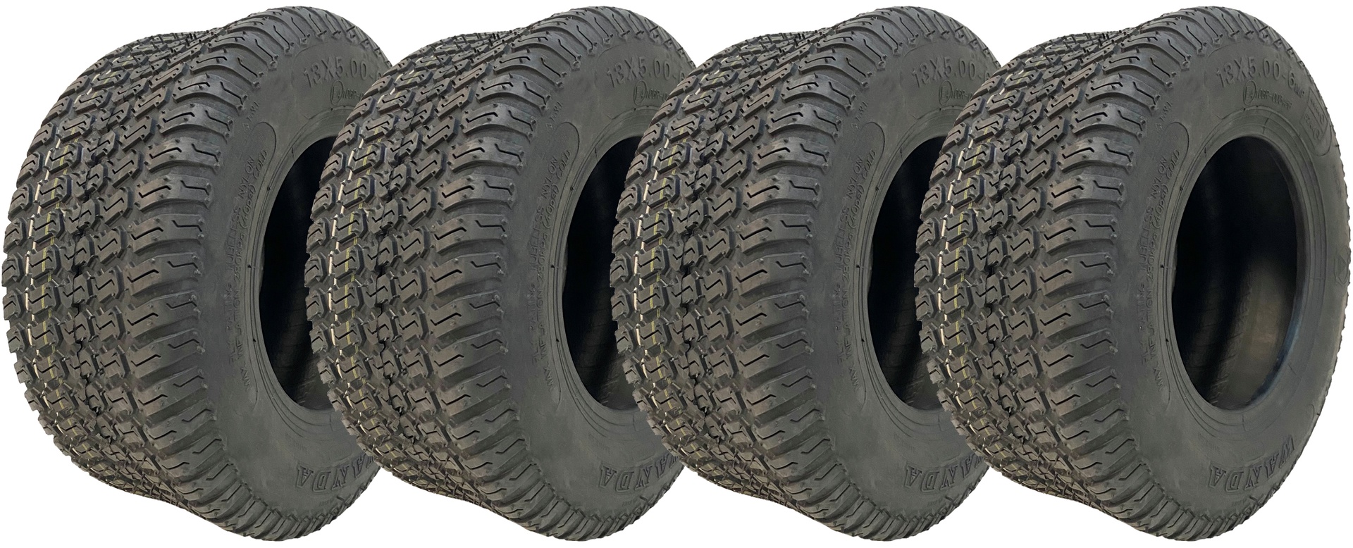13x5.00-6 ruohonleikkurin nurmikkorenkaat Wanda P332 Multi Turf, 4-kerroksiset, tieliikennekelpoiset (4 kpl:n sarja)