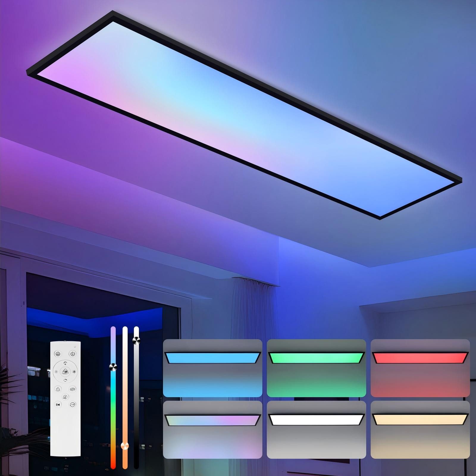 ZMH 24 W Himmennettävä RGB LED-kattovalaisin olohuoneeseen