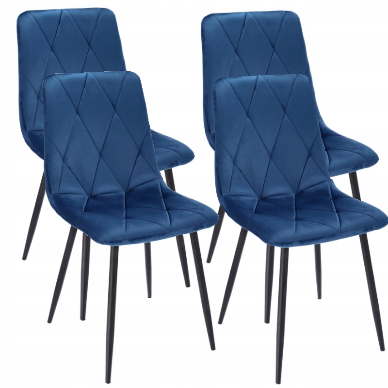 4x VERHOILTUA TUOLIA tikattu SAMETTI moderni