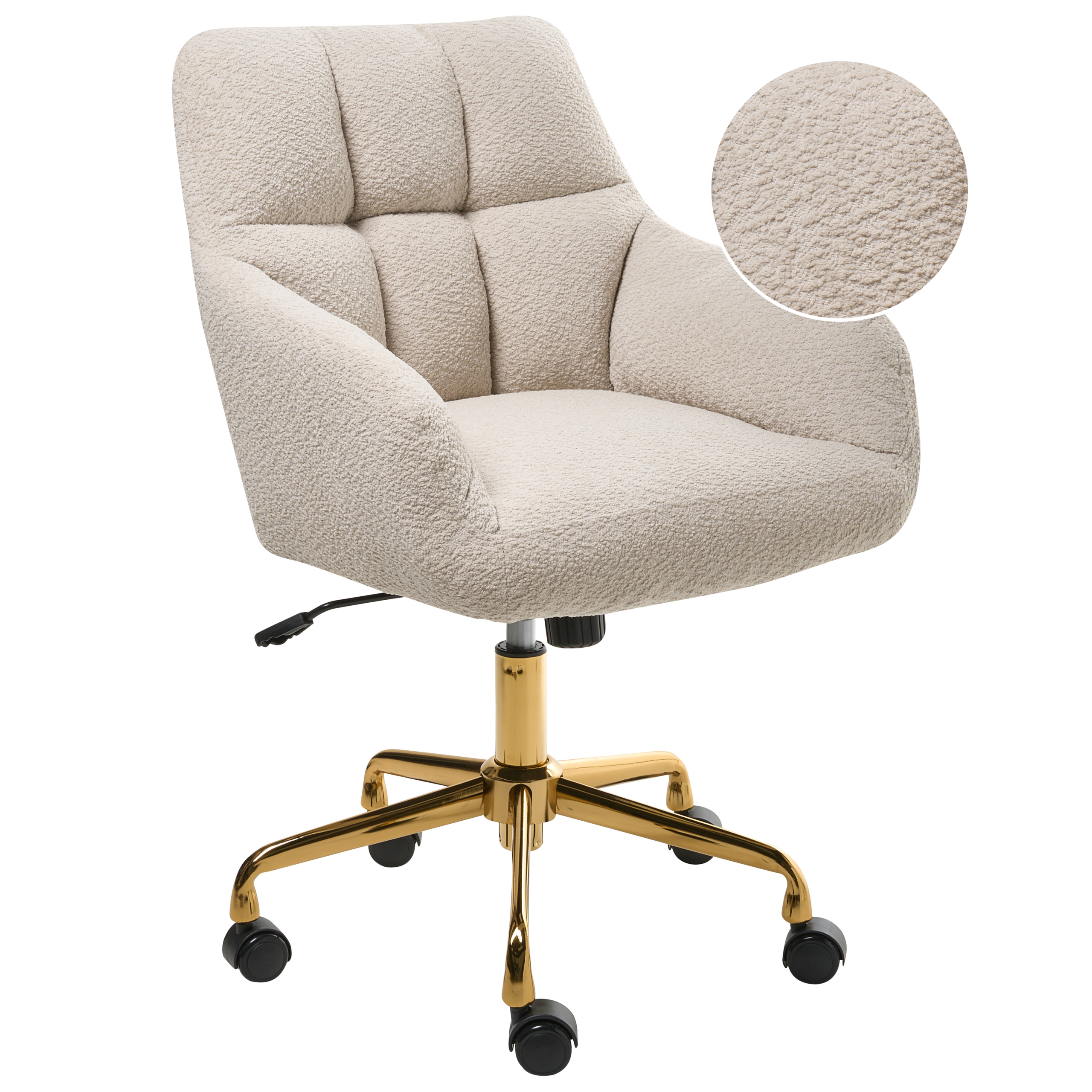 Työtuoli PALMDALE buklee Vaaleanbeige