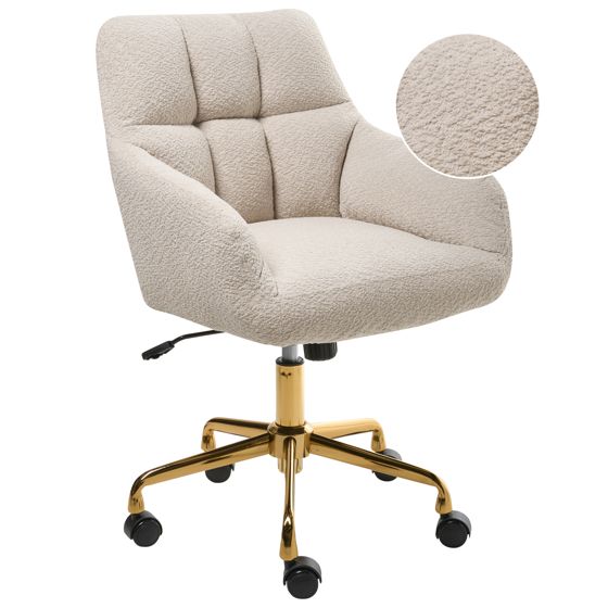 Työtuoli PALMDALE buklee Vaaleanbeige