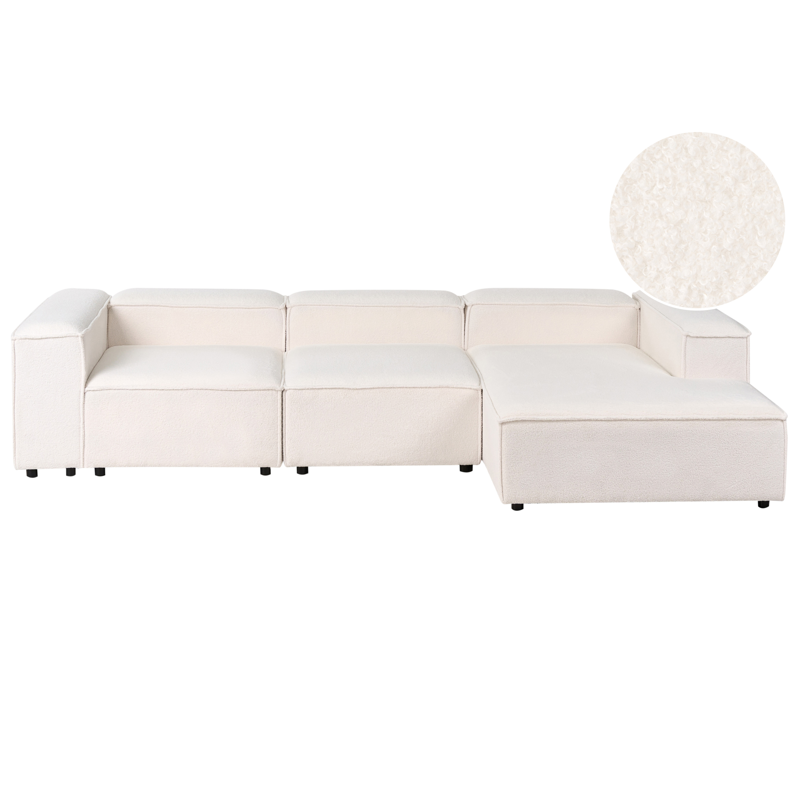 Moduulikulmasohva 4-istuttava ARDAL buklee Luonnonvalkoinen Vasen