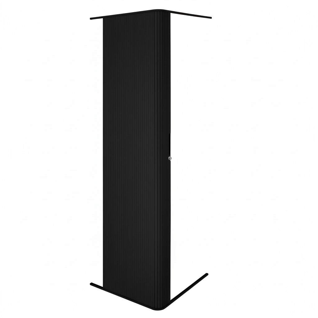 Tambour-suihkuovi – musta