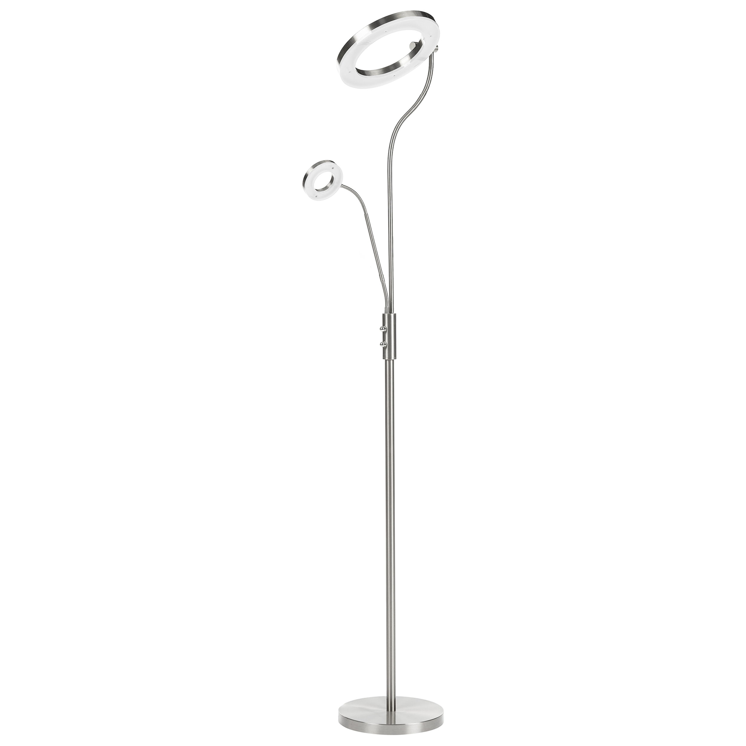 LED-lattiavalaisin AFTON Metalli Hopea
