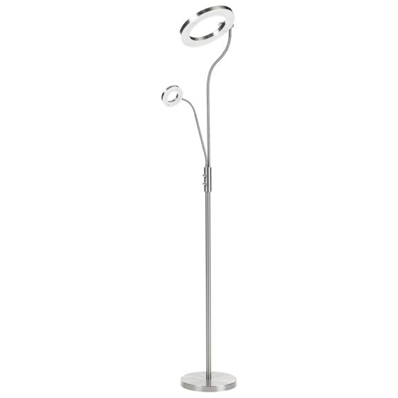 LED-lattiavalaisin AFTON Metalli Hopea