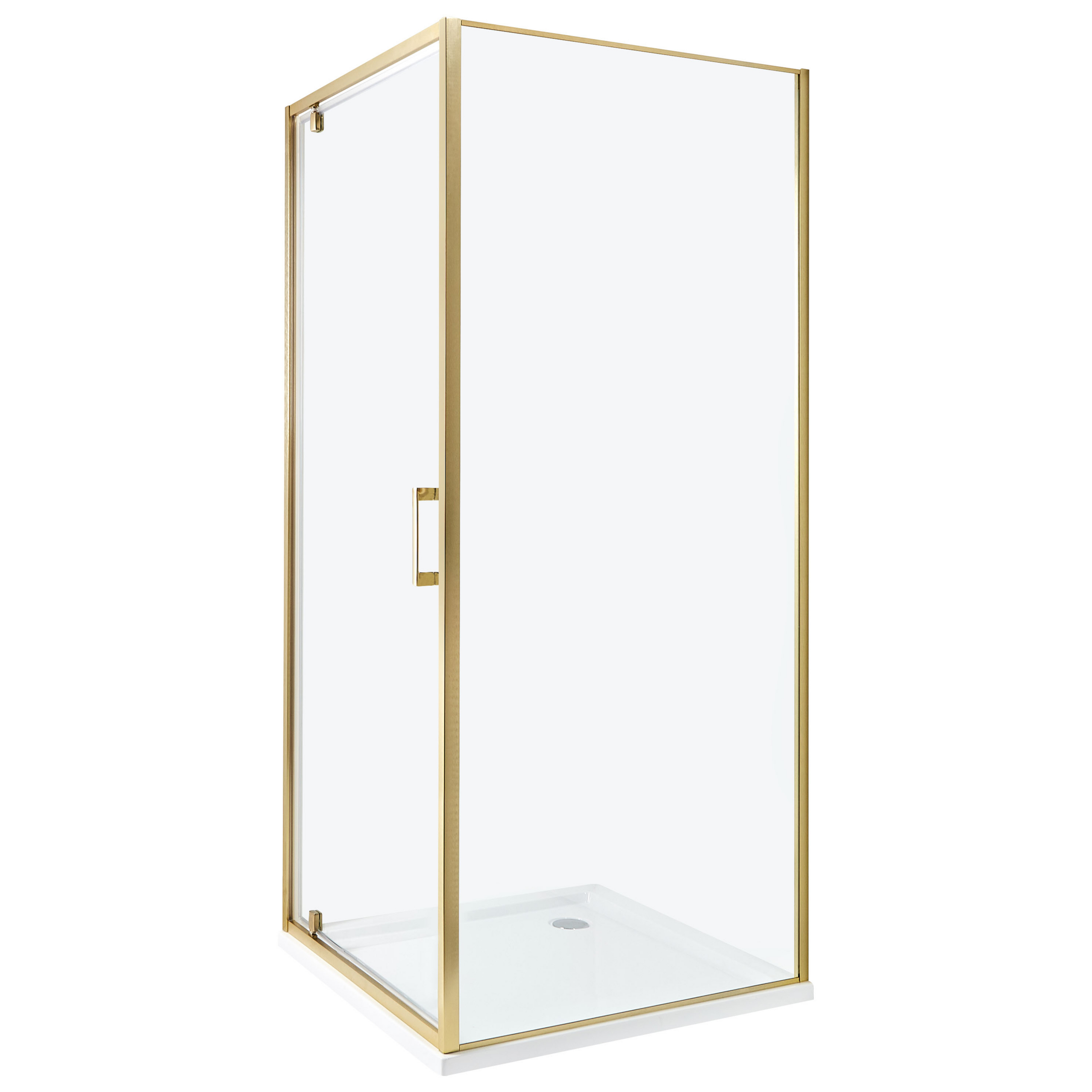 Suihkunurkka DARLI 80 x 80 x 185 cm Kulta