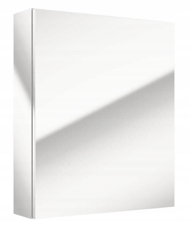 Salsa-riippuva kylpyhuonekaappi peilillä, valkoinen, 60x50x15 cm