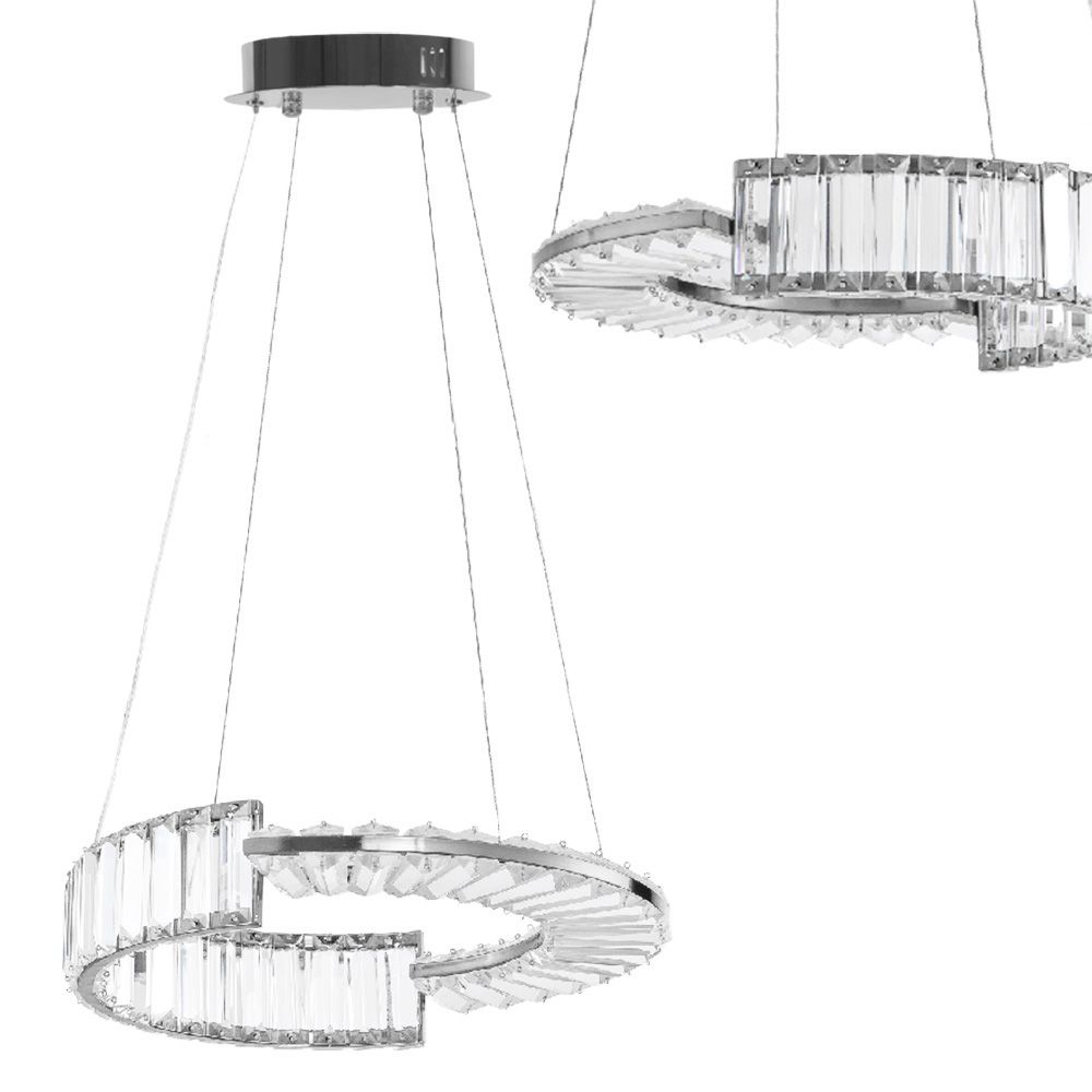 TOOLIGHT riippuva kattovalaisin LED APP1527-CP40 kromi, 40x40x90cm