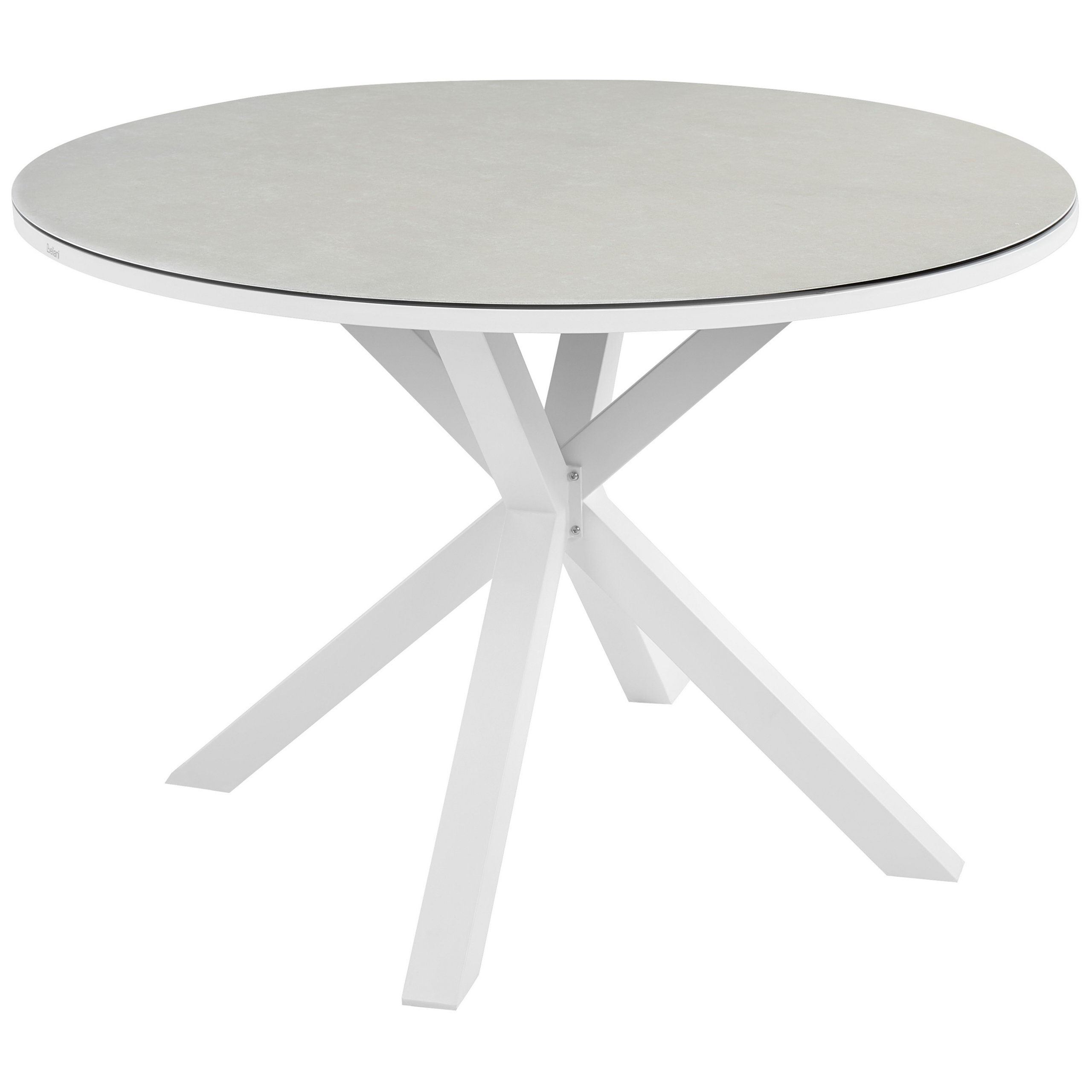 Puutarhapöytä MALETTO 120 cm 120 cm Lasi Ruskeanharmaa