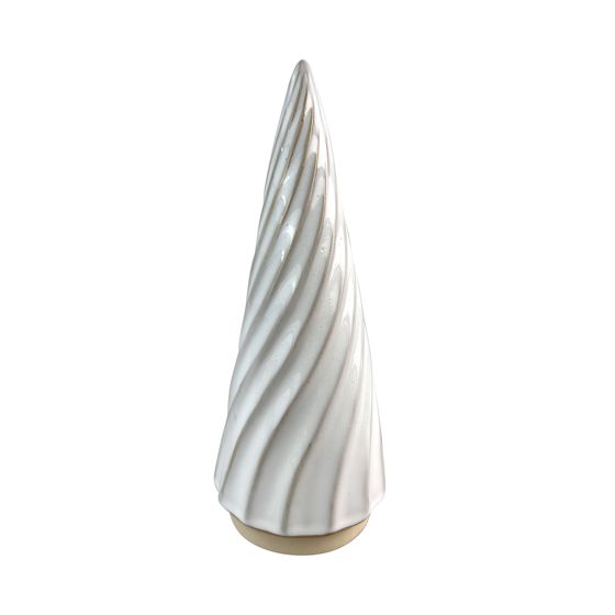 Joulukuusifiguuri SANTA LILA keramiikkaa 9, 5x9, 5x24 cm