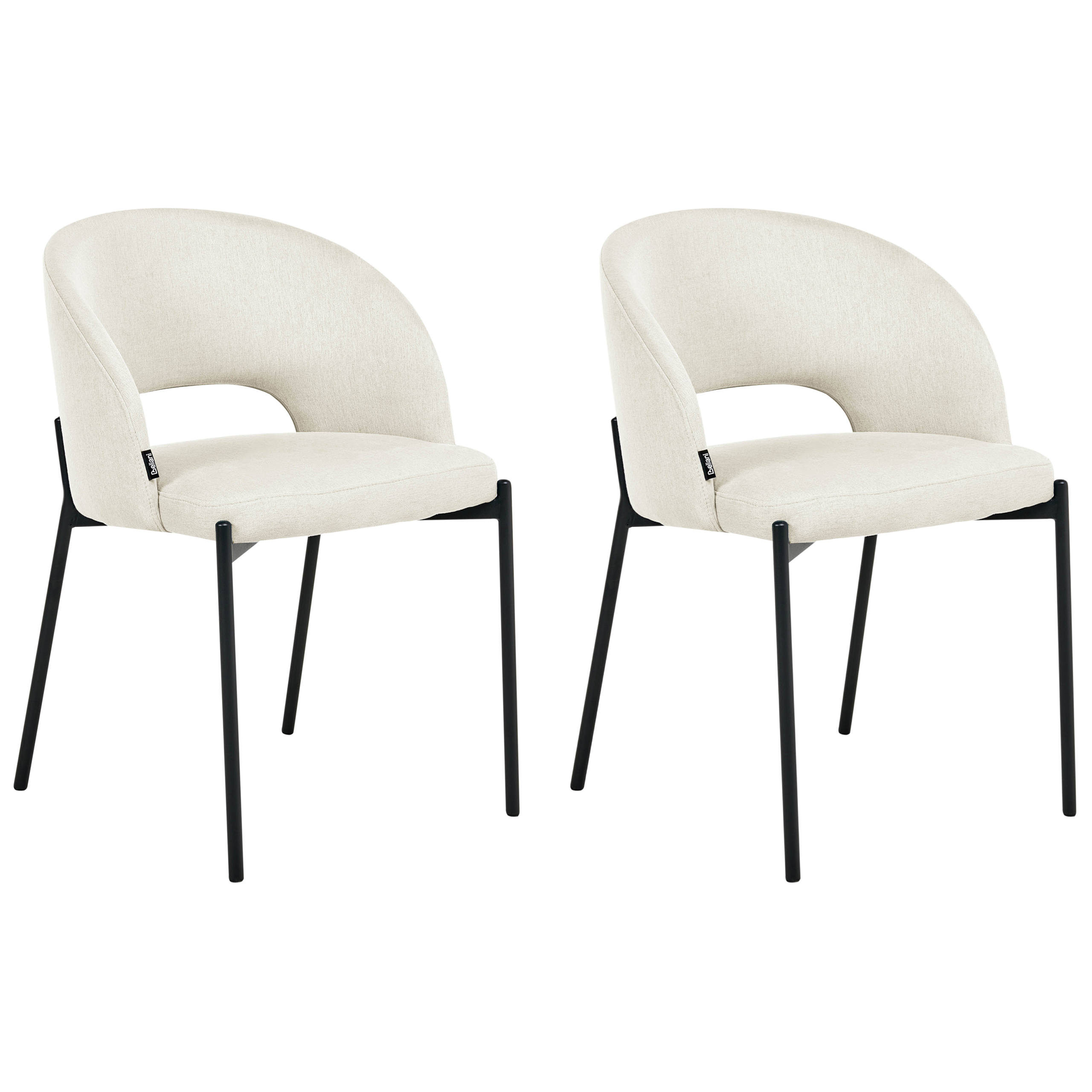 Ruokatuolisetti 2 kpl PENNY Kangas Vaaleanbeige