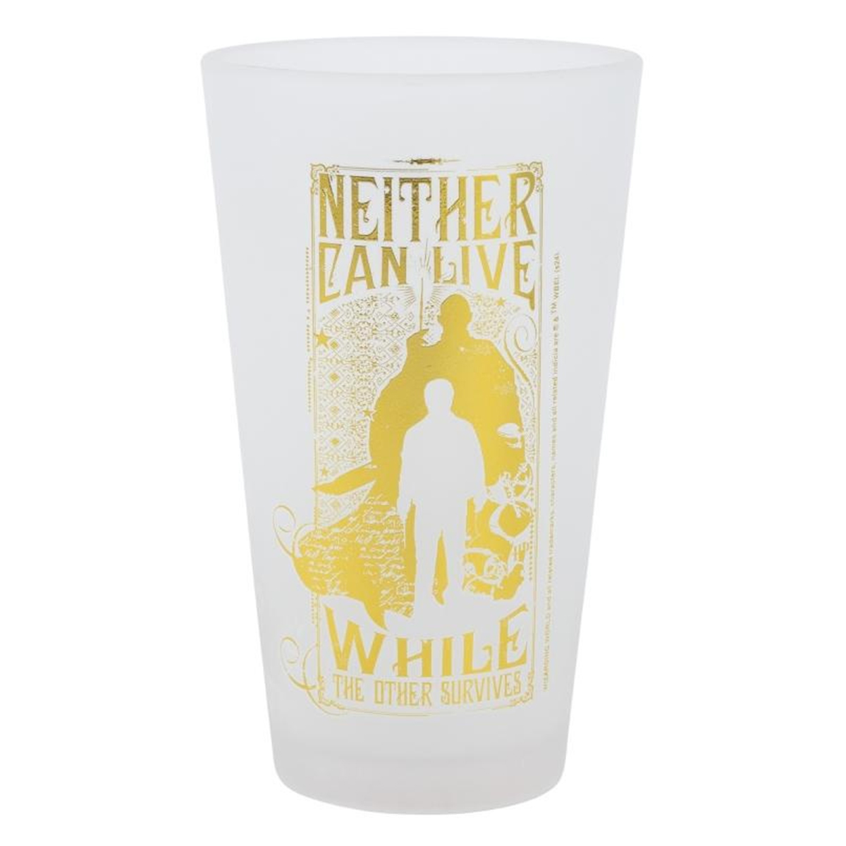 2 lasin setti 490 ml Golden Magic Collection Frosted Design Tyylikäs