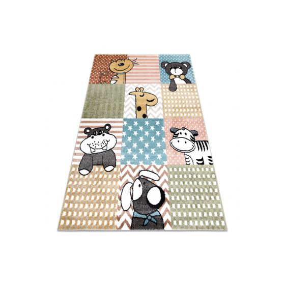 Matto FUN Pets lapsille, eläimet multi 180x270 cm