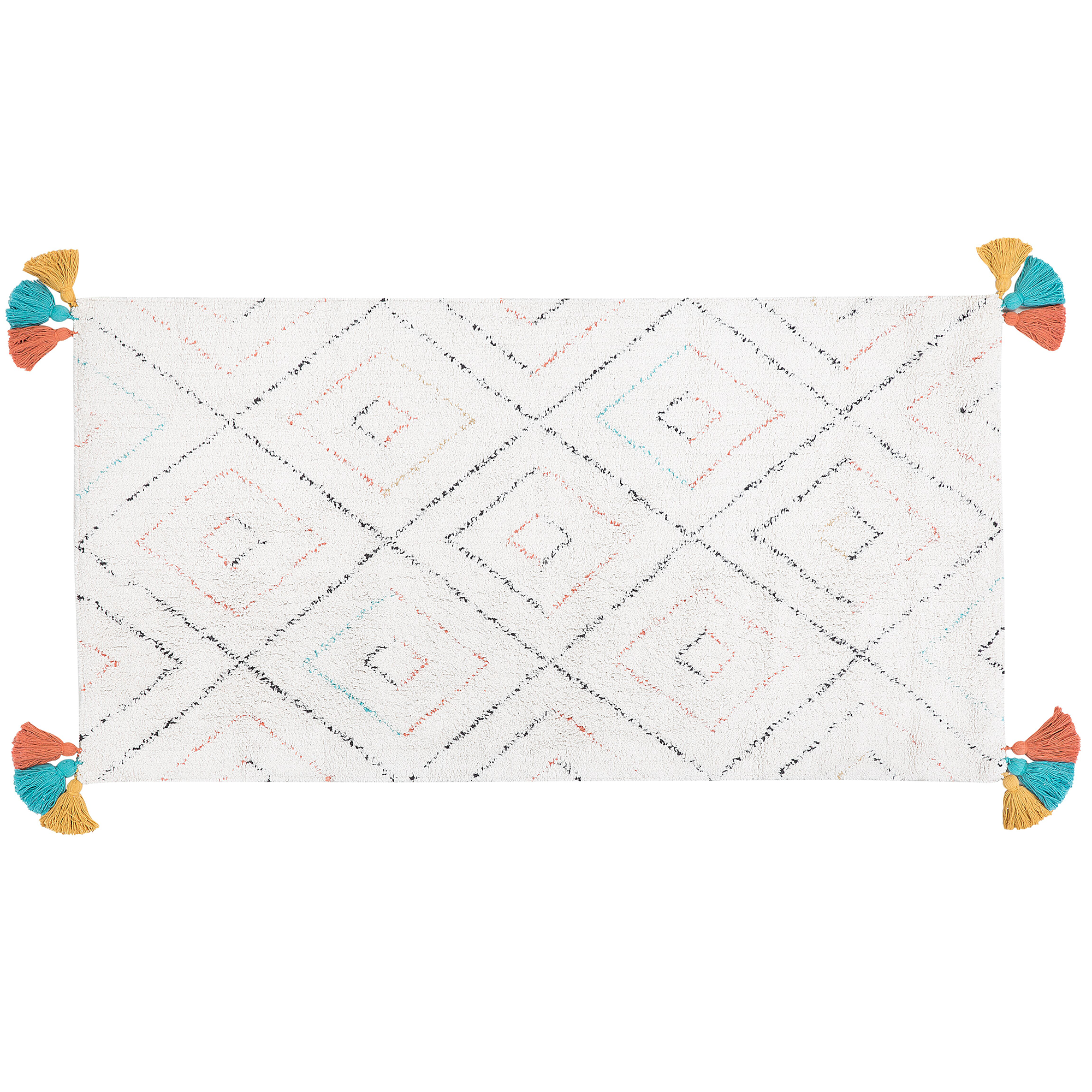 Matto KARTAL Valkoinen 80 x 150 cm puuvilla