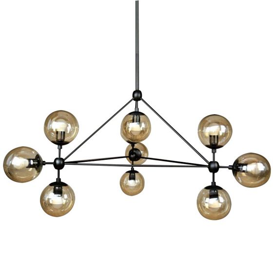 TOOLIGHT riippuva kattovalaisin APP264-10C musta, 42x105x40cm