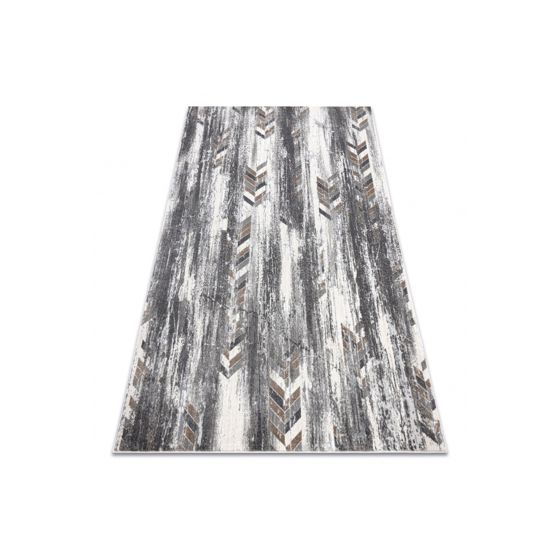 Matto NOBLE moderni 9732 47 Herringbone vintage - harmaa / beige 80x150 cm