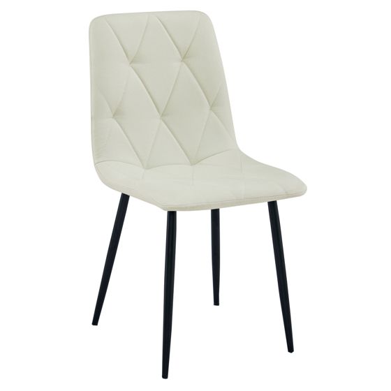 LIBRA verhoiltu tuoli, beige kangas, mustat jalat (1 kpl)