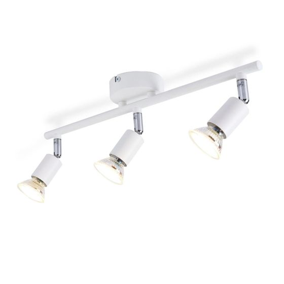 NETTLIFE LED - kattospottivalaisin 3 lamppua - moderni lämmin valkoinen GU10- sisäkattovalaisin