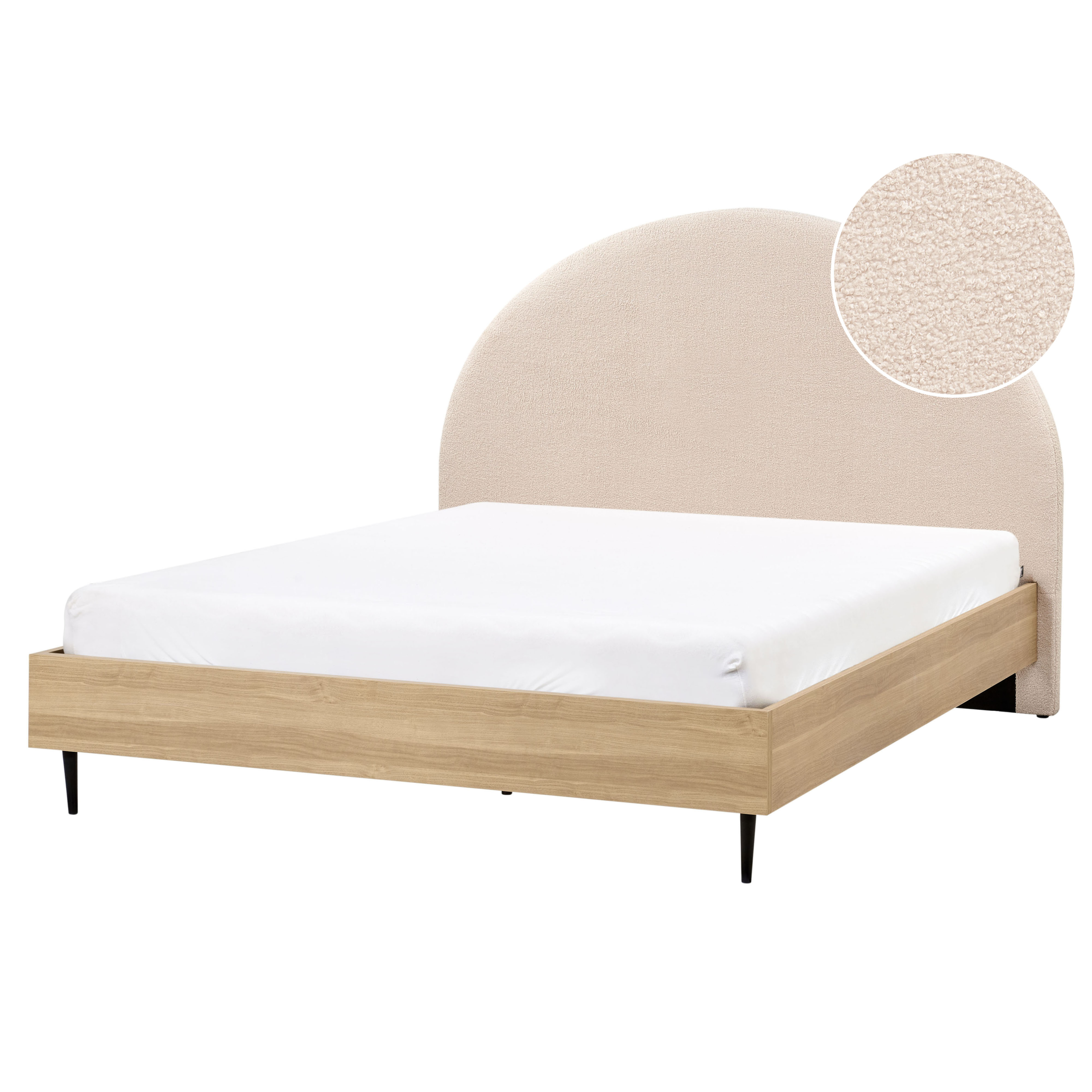 Sänky Buklee MILLAY 160 x 200 cm Beige
