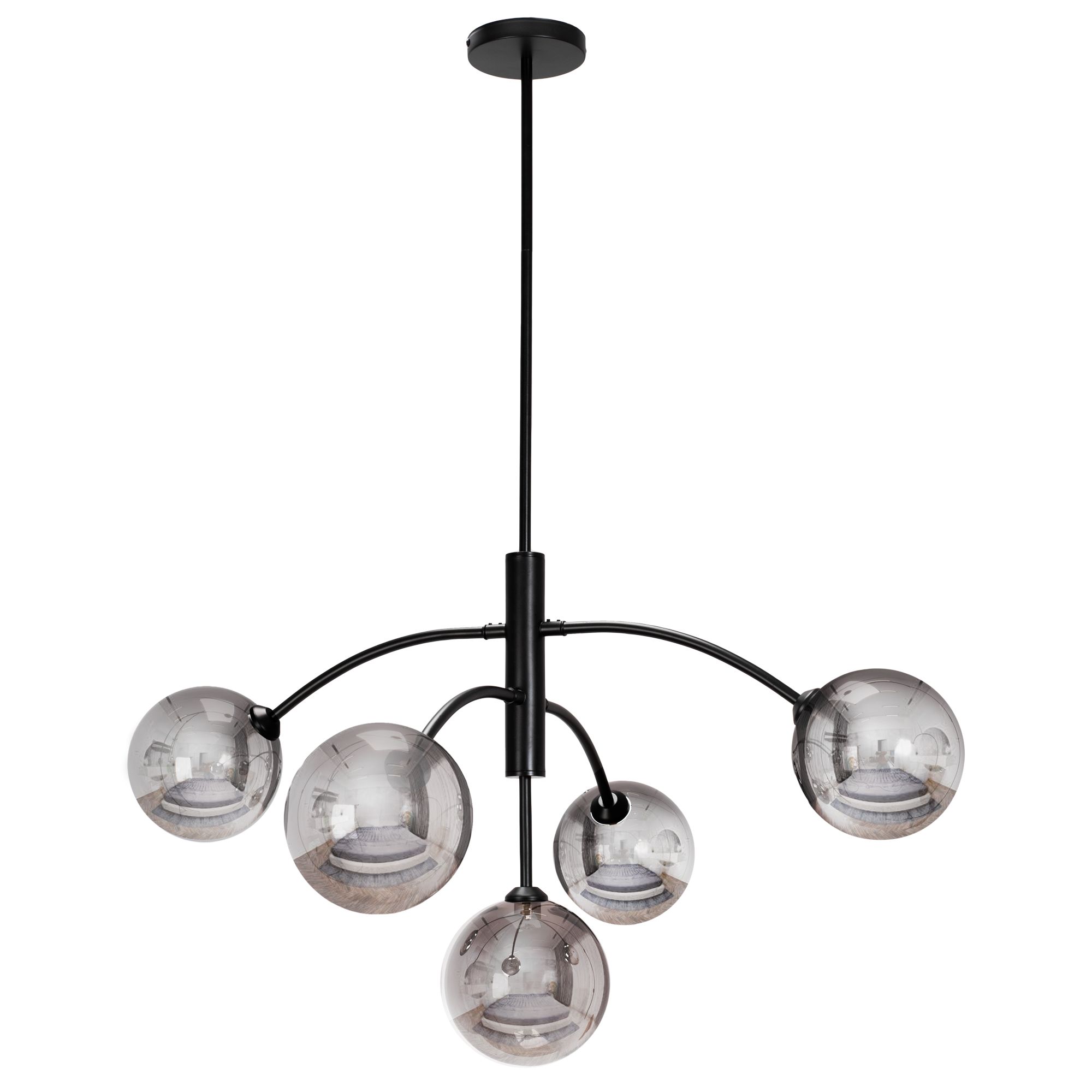 TOOLIGHT riippuvalaisin APP1021-6CP Musta, 48x82x99cm