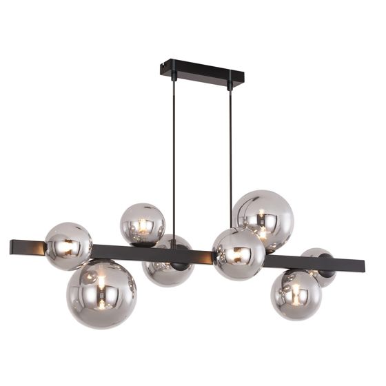 NETTLIFE Riippuvalaisin ruokapöydän riippuvalaisin olohuoneen riippuvalaisin G9-riippuvalaisin 8 läpinäkyvää lamppua