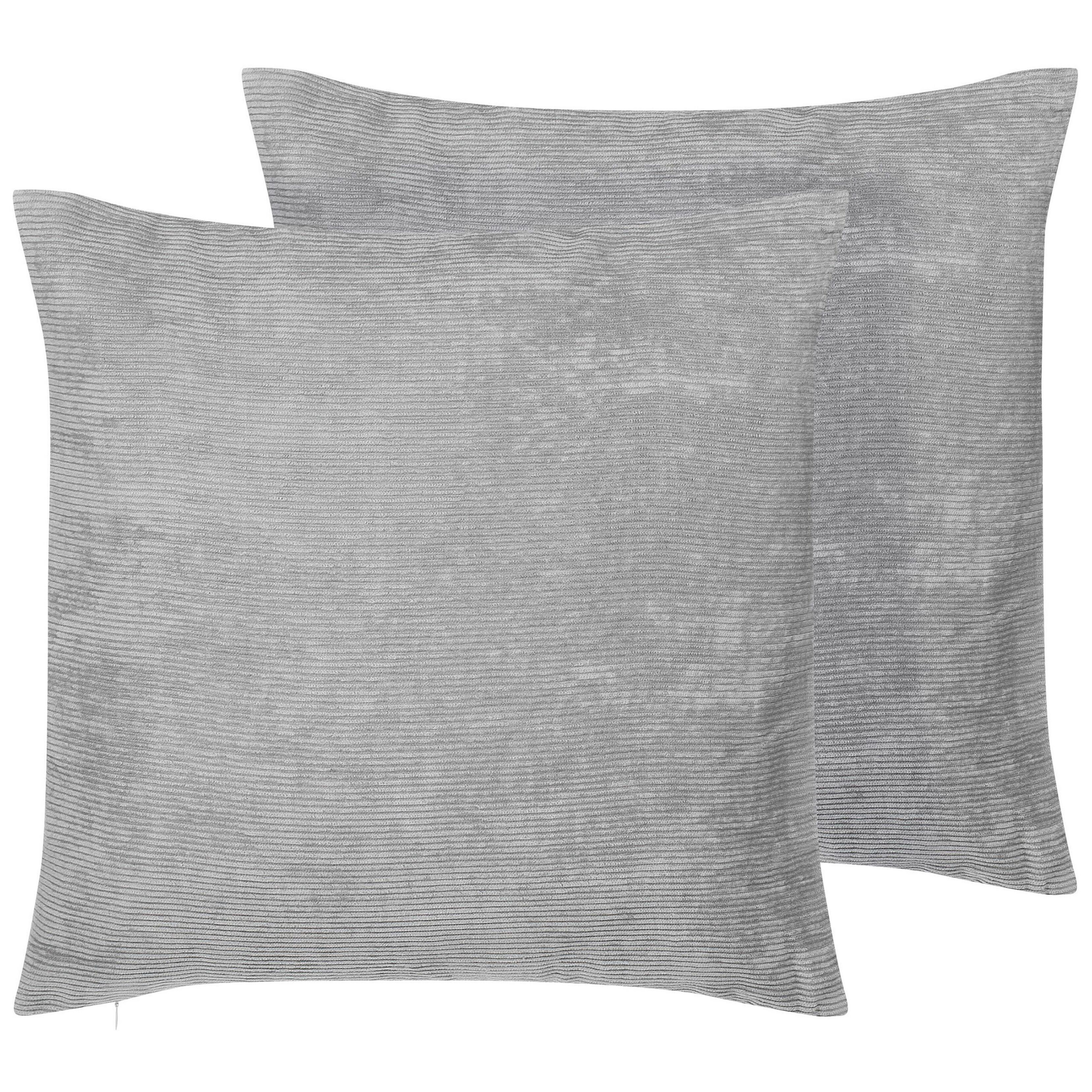 Koristetyynysetti 2 kpl NOLANA 45 x 45 cm Harmaa Hillitty