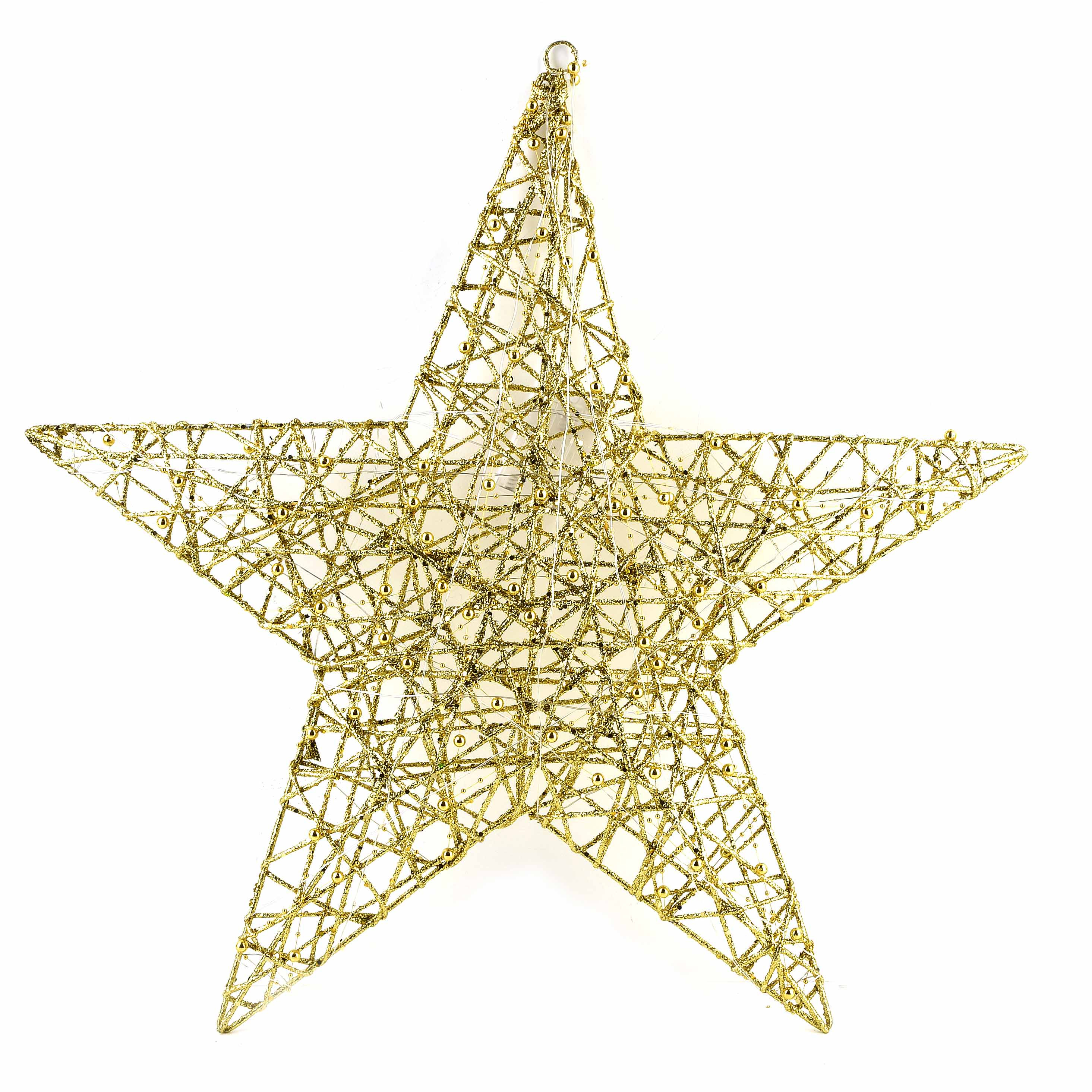 Joulukoriste muovi Santa Lila LED 60x8cm kultainen 1kpl