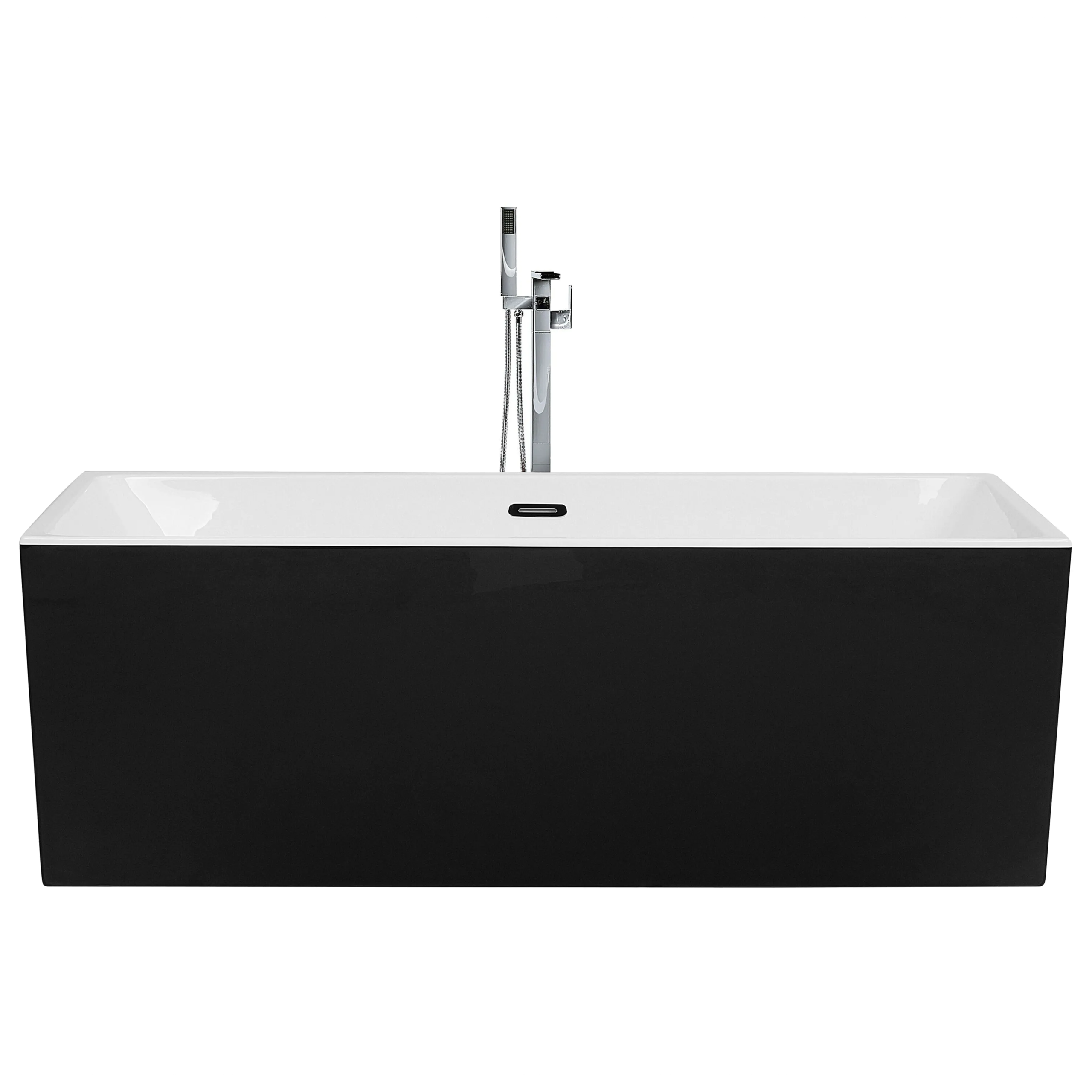 Kylpyamme vapaasti seisova RIOS 170 x 80 cm Musta