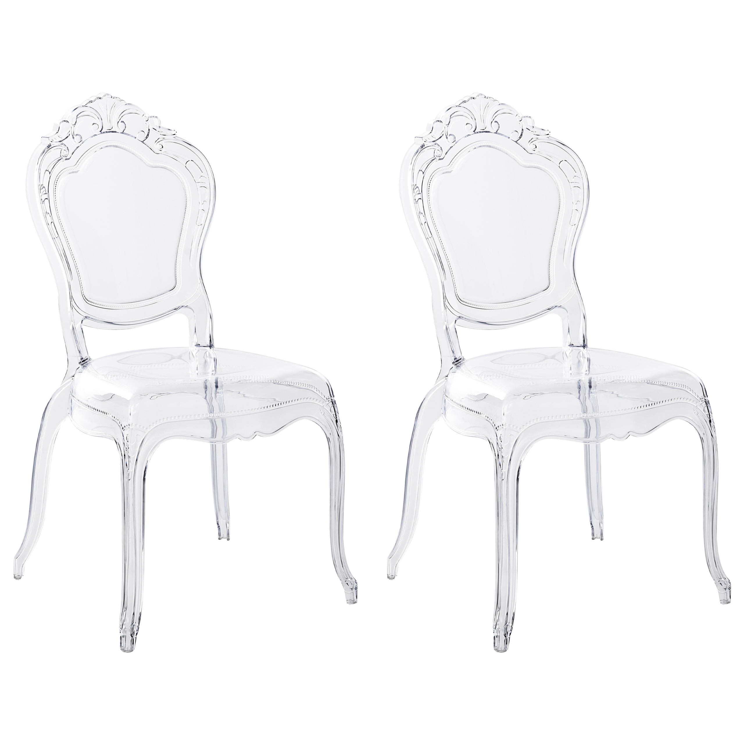 Ruokatuolisetti 2 kpl VERMONT Kirkas