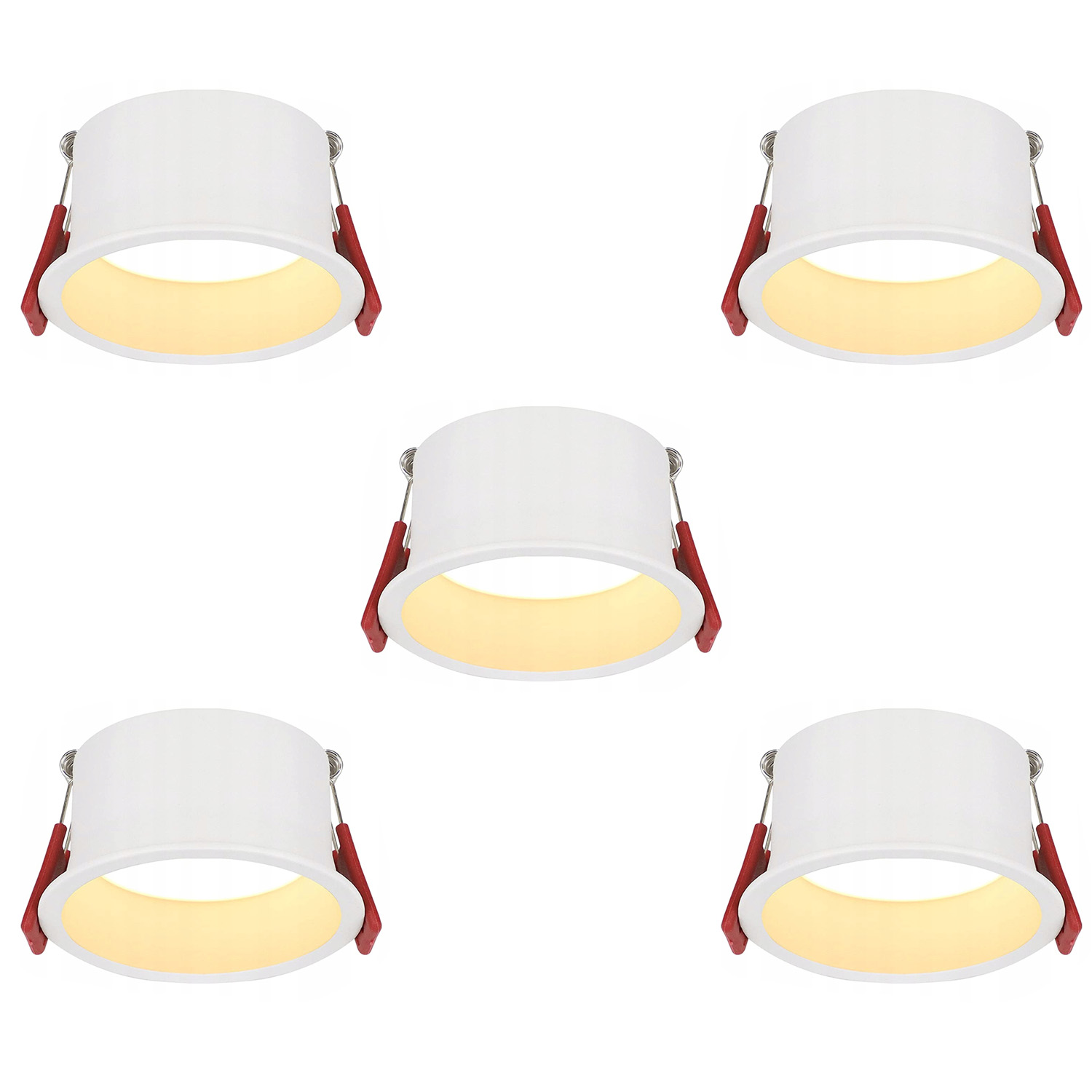 NETTLIFE 5 LED-uppovalaisinta Lämmin valkoinen 3000K Kylpyhuoneeseen, Olohuoneeseen, Keittiöön, Eteiseen, Toimistoon, Ruokasaliin, IP44 5W