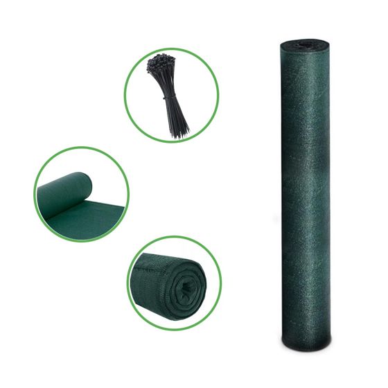 Vihreä naamiointiverkko 10 m 1,5 m aitaan