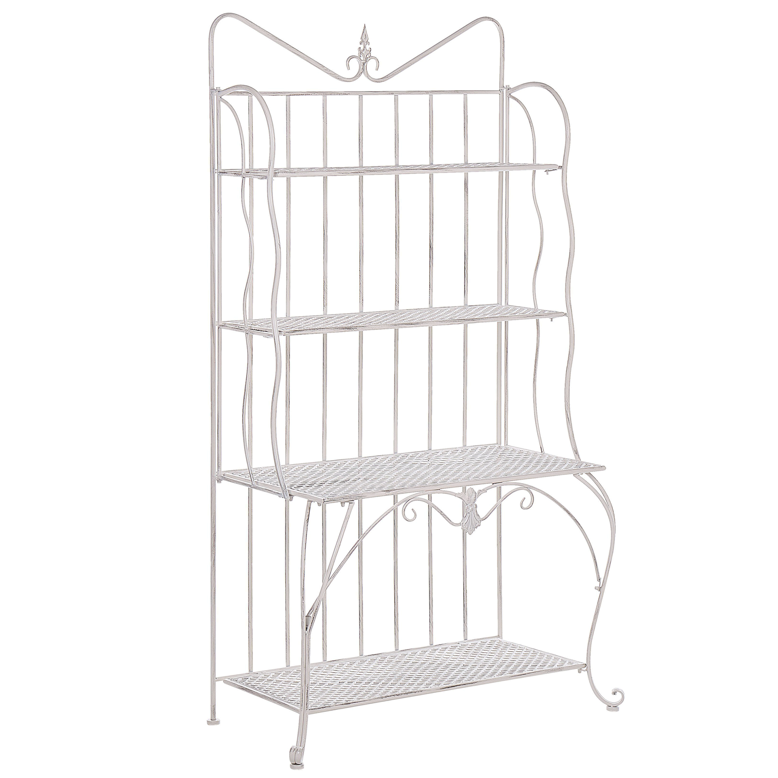 Hyllykkö PAVONA 94 cm 170 cm Metalli Vaaleanbeige