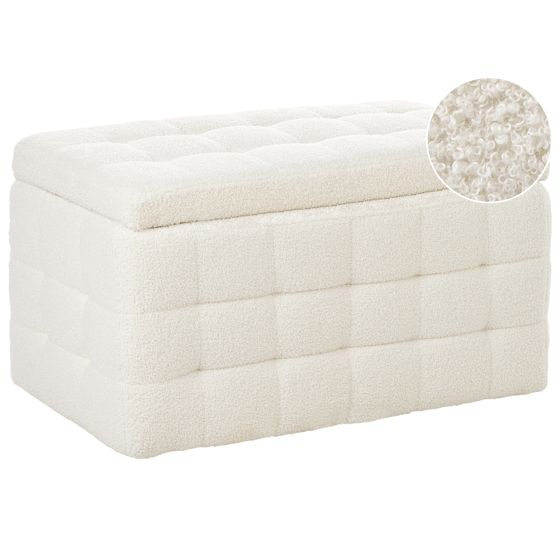 Suuri säilytysrahi MICHIGAN buklee Valkoinen