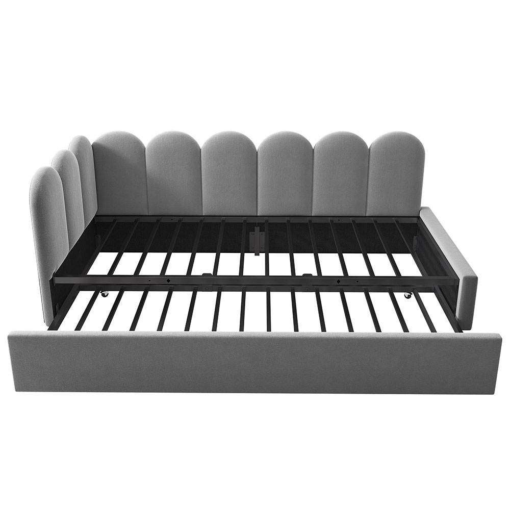 Vuodesohva 90x200 cm, harmaa