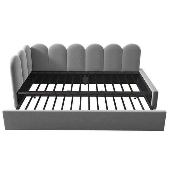 Vuodesohva 90x200 cm, harmaa