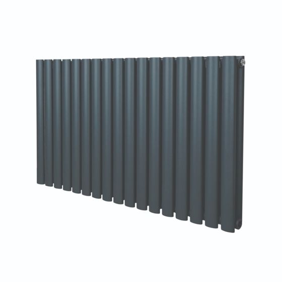 Soikea pylväspatteri – 600 mm x 1020 mm – Antrasiitinharmaa