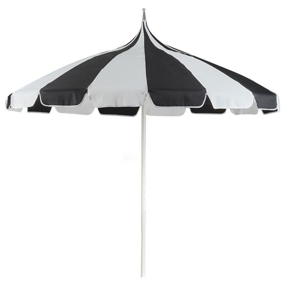Aurinkovarjo 245 cm MINOA Musta/valkoinen