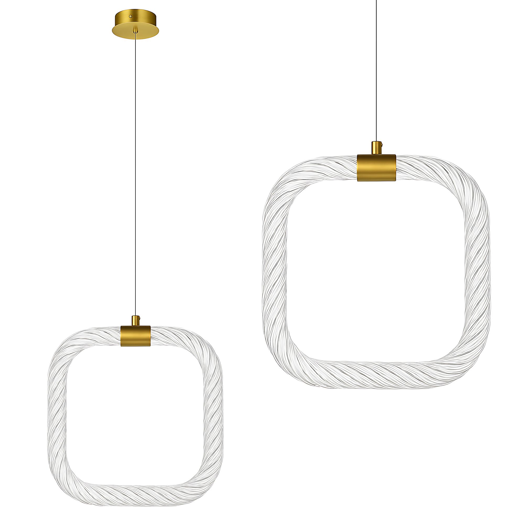 TOOLIGHT riippuvalaisin LHJ056-CP1 valkoinen, kulta, 20x2x20cm