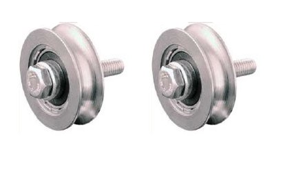 80mm pyöreä urapyörä 2 kuulalaakerilla - 2 kpl:n sarja
