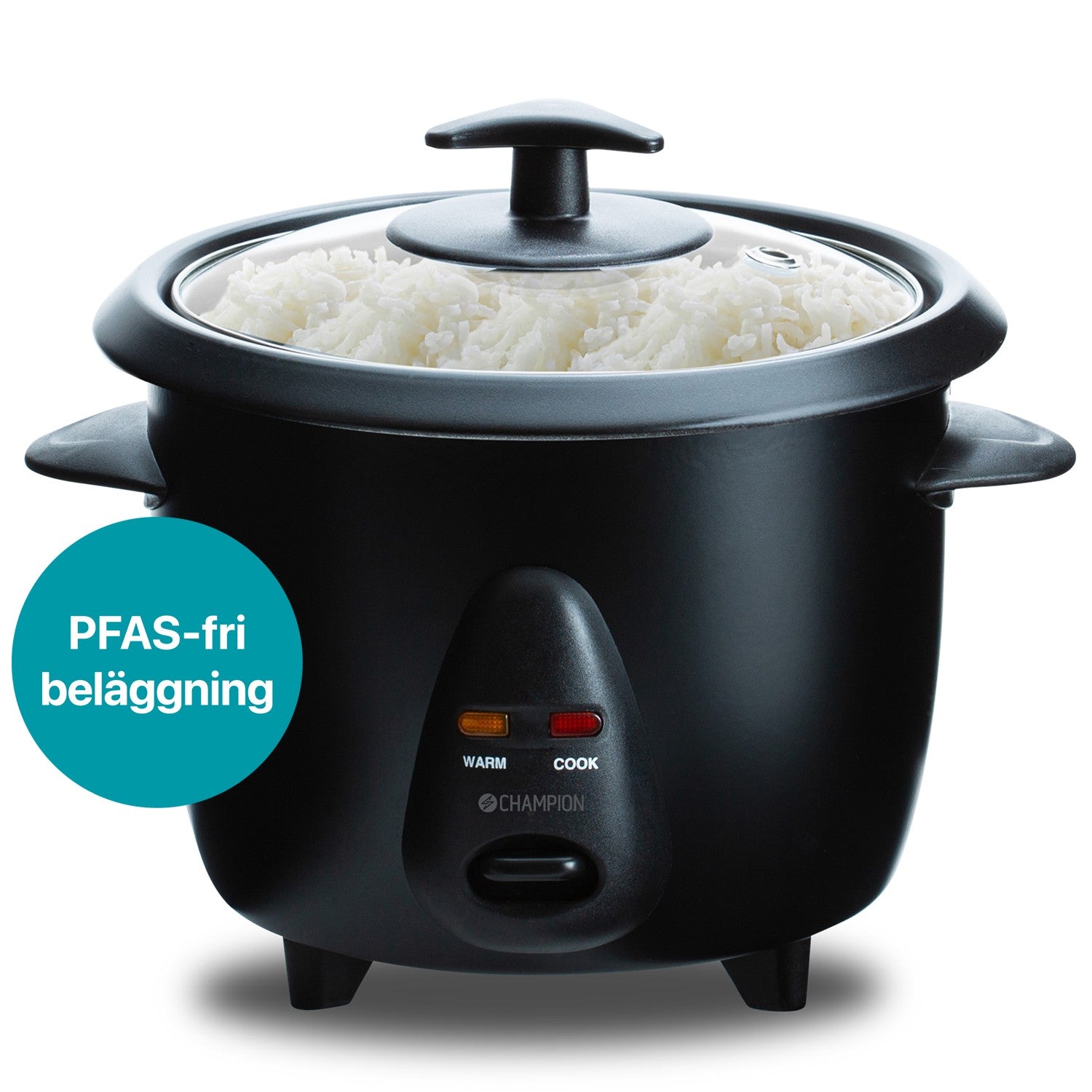 Riisikeitin Mini Ceramic 0,6L 300W RK400 Musta