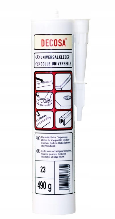 Yleiskäyttöinen kiinnitysliima 490 g polystyreenipaneeleille