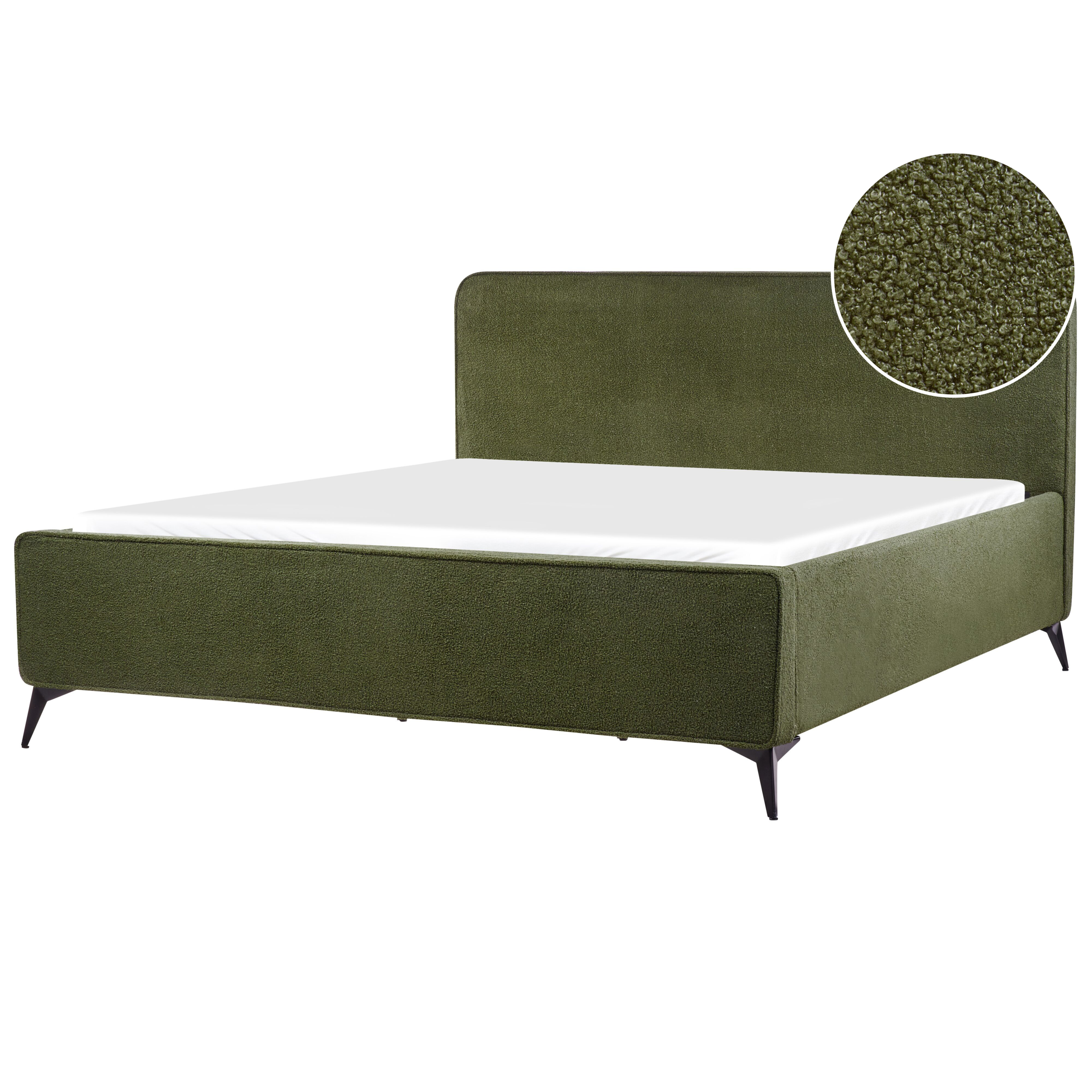 Sänky buklee VALOGNES 180 x 200 cm Tummanvihreä
