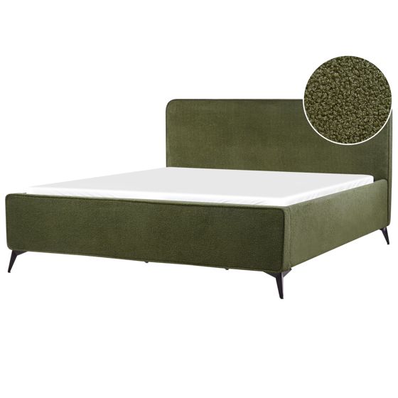 Sänky buklee VALOGNES 180 x 200 cm Tummanvihreä