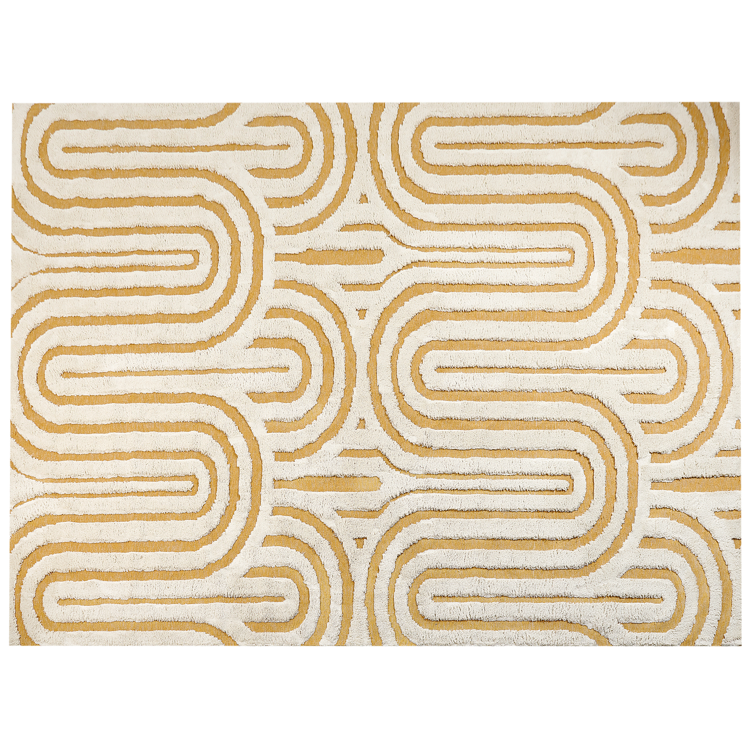 Matto PERAI Keltainen 300 x 400 cm Puuvilla